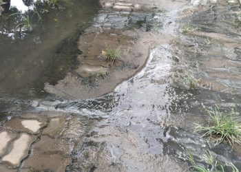 Mau cheiro de esgoto entupido incomoda moradores do Bairro Bom Jardim