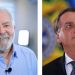 Pesquisa mostra Lula com 44% de intenção de votos e Bolsonaro com 31%