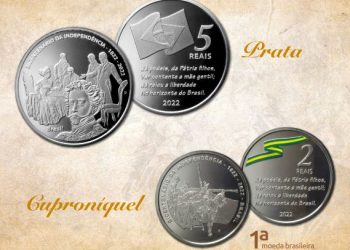 Banco Central lança moedas comemorativas dos 200 Anos da Independência do Brasil