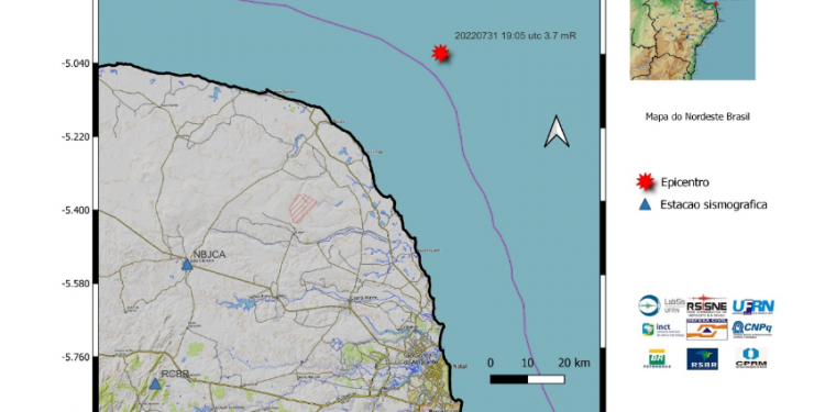 Tremores de terra são registrados no litoral do RN