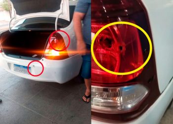 Ronda Policial: Carro de motorista de aplicativo é atingido e passageira é baleada de raspão