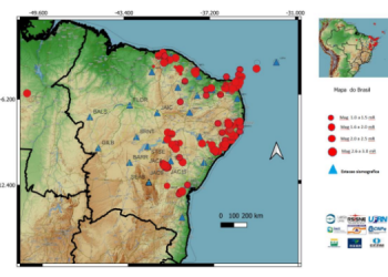 RN registrou segundo maior número de eventos sísmicos do Nordeste em 2022