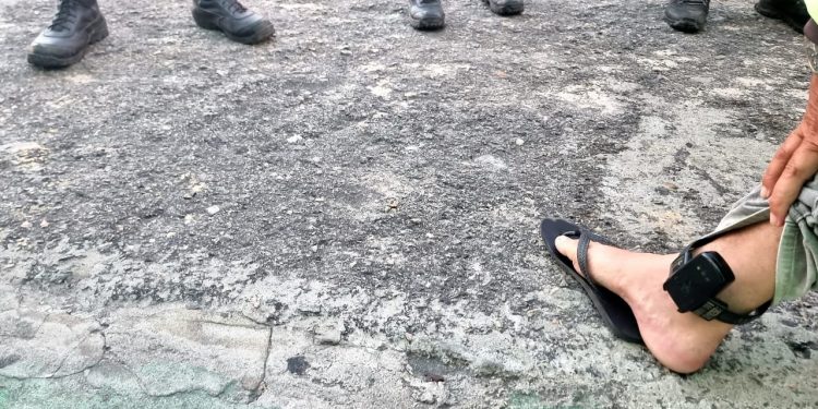Polícia Penal realiza fiscalização de monitorados com tornozeleiras eletrônicas em Brejinho