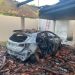 Carro pega fogo dentro de casa e destrói garagem