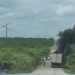 Caminhão pega fogo na RN 117