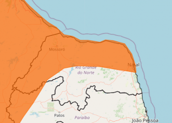 Inmet emite alerta laranja para fortes chuvas no RN