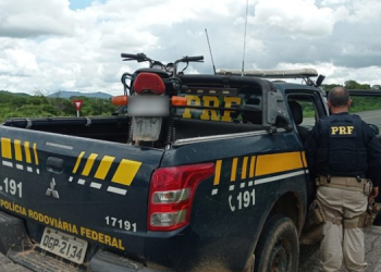 PRF recupera no RN motocicleta furtada no Estado de São Paulo