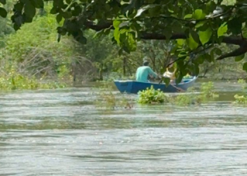 Moradores ficam ilhados com cheia de rio em Assú