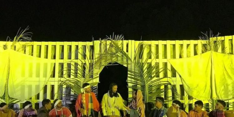 Chuva cancela apresentação da Paixão de Cristo do Sítio Góis nesta quinta