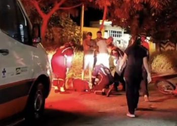 Motociclistas ficam feridos após colisão no Bairro Abolição IV