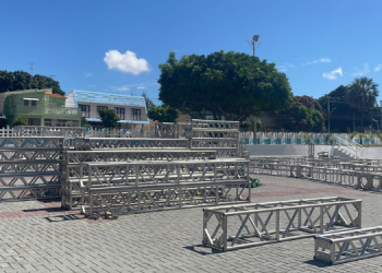 Estrutura do Polo Estação das Artes começa a ser montada no Corredor Cultural