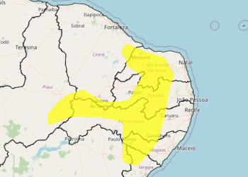 Inmet emite alerta de vendaval com rajadas de ventos de até 60 km/h no RN