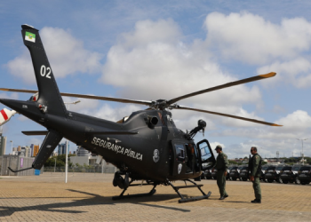 Helicóptero e novas viaturas devem ampliar atuação das forças de segurança no RN