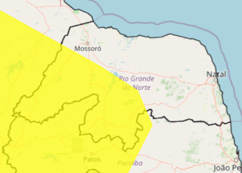 Inmet alerta sobre risco de vendaval em 74 municípios potiguares
