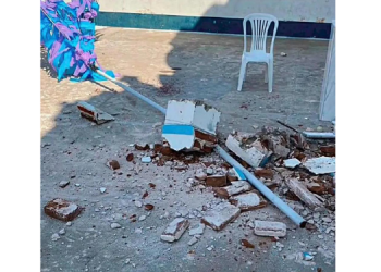 Cruzeiro de Igreja desaba e duas pessoas ficam feridas no Seridó