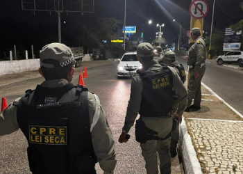 45 condutores são autuados na Lei Seca durante fiscalização em Mossoró