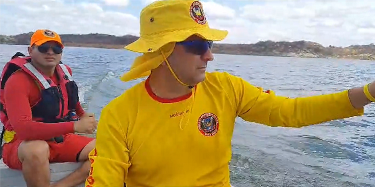 Bombeiros buscam homem desaparecido na Barragem de Santa Cruz