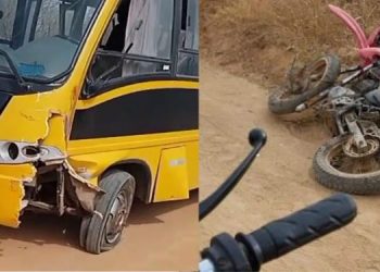 Colisão de moto e ônibus escolar mata agricultor na zona rural de Umarizal