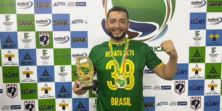 Mossoroense Renato Neto conquista Copa América de Handebol Master
