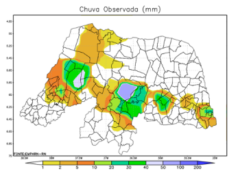 RN tem registro de chuvas nas regiões Oeste e Central