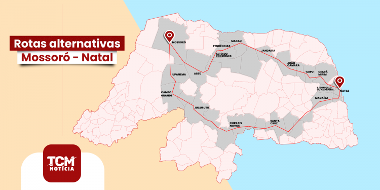 Governo do RN divulga rotas alternativas para desvio na BR-304 após ponte cair 