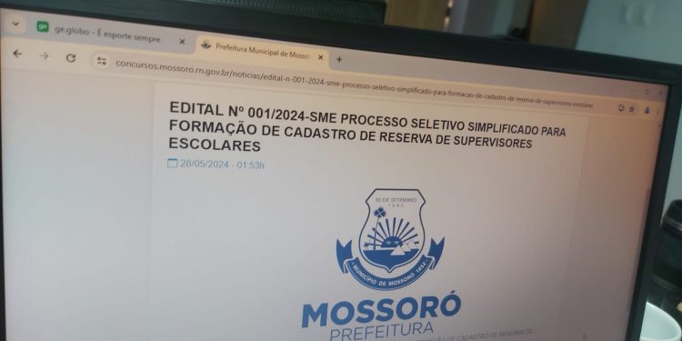 Prefeitura de Mossoró lança processo seletivo para supervisores escolares