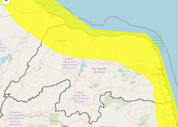 INMET emite dois alertas de chuva para cidades do Rio Grande do Norte