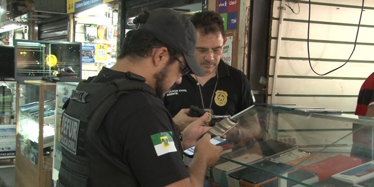 Polícia Civil deflagra Operação Recaptare e apreende celulares roubados no Vuco-Vuco, em Mossoró