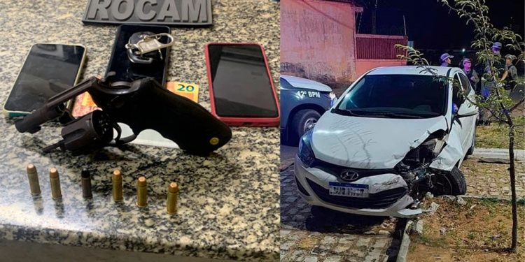 Perseguição policial em Mossoró termina com suspeito preso e carro roubado recuperado