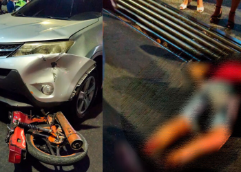 Colisão entre carro e moto deixa uma pessoa morta no Centro de Mossoró