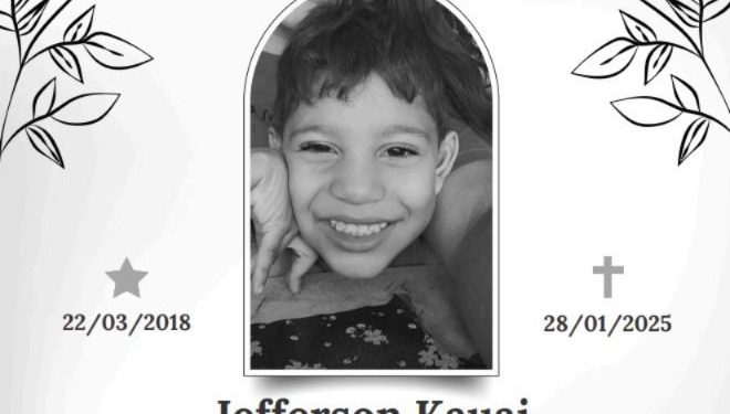 Criança morta por atropelamento na BR-304 será sepultada nesta quarta (29) em Mossoró