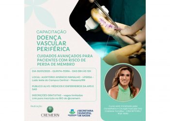 Capacitação sobre doenças vasculares para médicos e enfermeiros será realizada na Ufersa