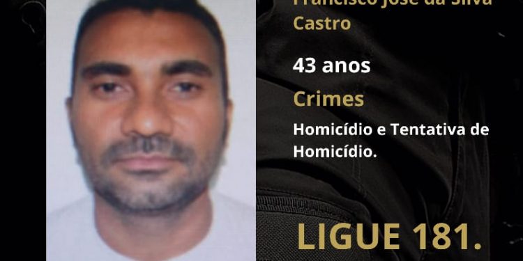Polícia Civil busca localizar autor de crimes de homicídio e tentativa de homicídio em Mossoró