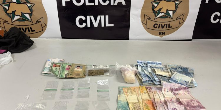 Polícia prende em flagrante casal por tráfico de drogas em Mossoró