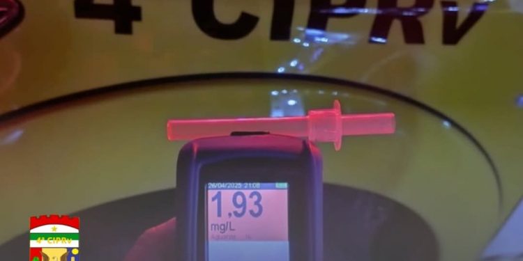 Motociclista é preso em Serrinha dos Pintos com  recorde de álcool no sangue