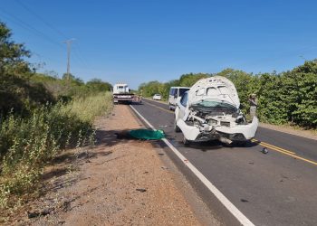 Colisão entre carro, moto e animal deixa um morto na RN-117