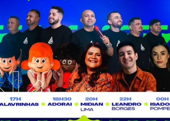 Midian Lima, Leandro Borges e Isadora Pompeo encerram o Mossoró Sal & Luz neste sábado (26)