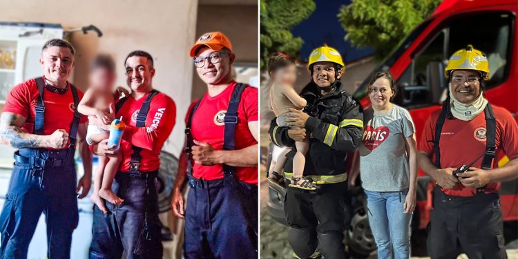 Crianças de 2 anos são resgatadas pelo Corpo de Bombeiros em Mossoró e Apodi