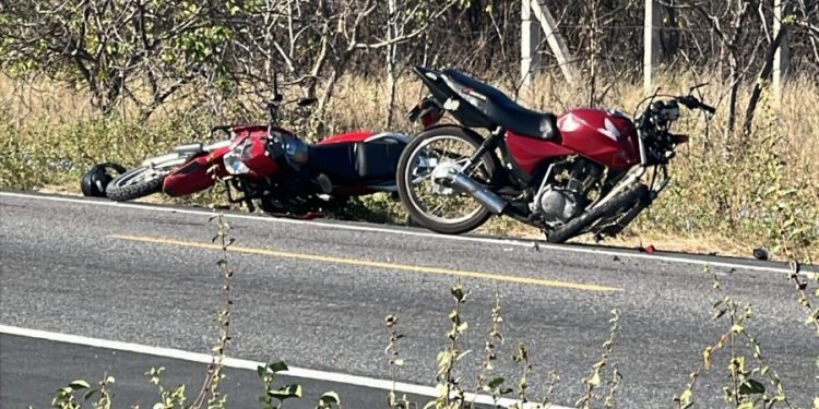 Acidente entre motocicletas deixa dois mortos na BR-110, entre Mossoró e Upanema