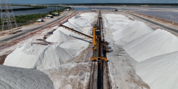 “Tarifaço” pode gerar perda de mercado de até 600 mil torneladas do sal potiguar por ano