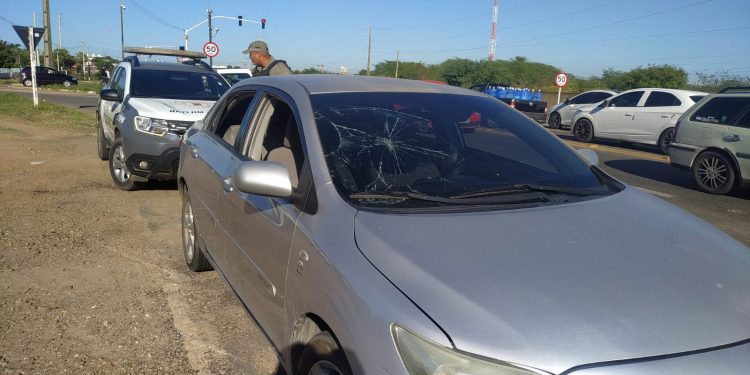 Ciclista fica ferido após colisão com carro na BR-110, em Mossoró